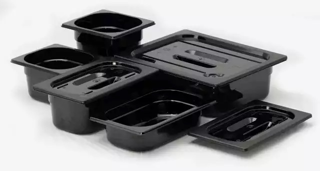 Polükarbonaat GN nõud, must